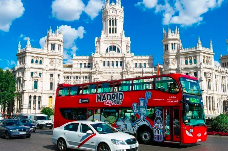Madrid autobús familias