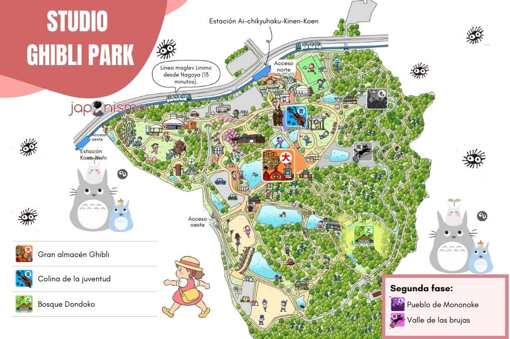 Stidio Ghibi Park map
